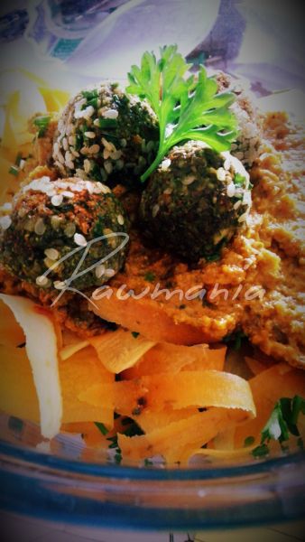 mrkvovo petrzelove spagety s rajcatovou omackou a falafely1